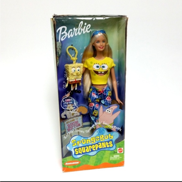 Barbie SpongeBob SquarePants Doll with Yellow Top